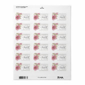 Modern Bride Shower Sticker  Adressaufkleber (Vorne)