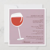 Modern Bride Wine Pairing Bridal Dusche Einladung (Rückseite)