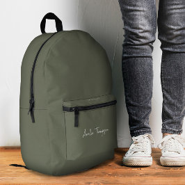 Modern Bridesmaid Bachelorette Bridal Sage Bedruckter Rucksack