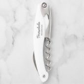 Modern Bridesmaid Minimalist Script Design Kellnermesser (Rückseite)