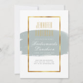 Modern Bridesmaier Luncheon Tea Brunch Einladung (Vorderseite)