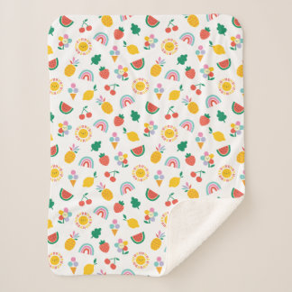 Modern Bright Colourful Smiling Suns and Rainbows Sherpadecke