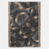 Modern Bronze Flow Luxury Masculine Accent Decke (Vorderseite Vertikal)