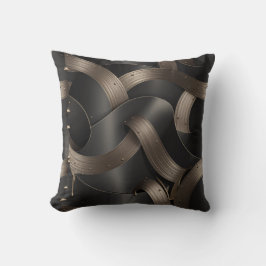 Modern Bronze Flow Luxury Masculine Accent Kissen