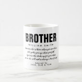 Modern Brother Zitat schwarz-weiß Kaffeetasse (Mittel)