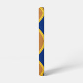 Modern Brown and Blue Geometric Design Samsung Galaxy Hülle (Linke Seite)