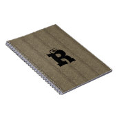 MODERN Brown Black NIEDLICH Spiral Foto Notebook Notizblock (Rechte Seite)