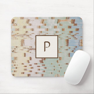 Modern Brown Blue Green Abstrakt Mousepad