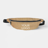 Modern Brown Business Logo Name Fanny Pack Bauchtasche (Vorderseite)