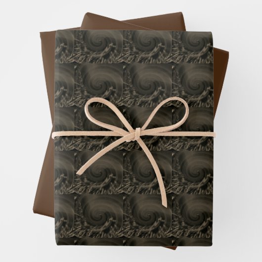 MODERN BROWN GESCHENKPAPIER SET (Beispiel)