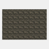 MODERN BROWN GESCHENKPAPIER SET (Vorderseite)