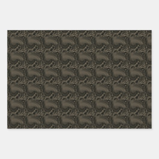 MODERN BROWN GESCHENKPAPIER SET (Vorderseite)