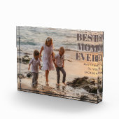 Modern Brown Kids Names Mother Best Mom Ever Fotoblock (Rechts)