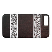 Modern Brown Leather Case-Mate iPhone Hülle (Rückseite (Horizontal))