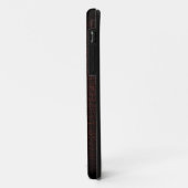 Modern Brown Leather Case-Mate iPhone Hülle (Hinten/Links)