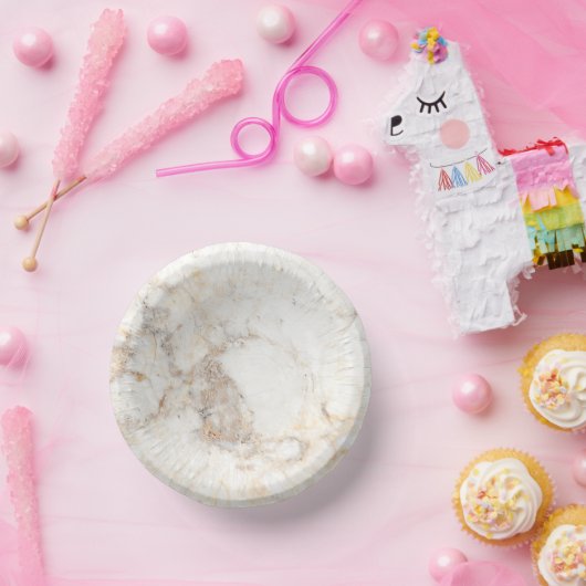 Modern Brown Marble Pappteller (Party)