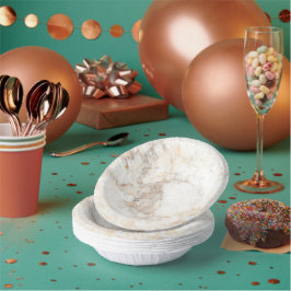 Modern Brown Marble Pappteller