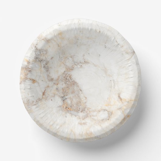 Modern Brown Marble Pappteller (Vorderseite)