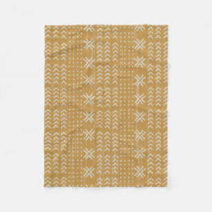 Modern Brown Mud Tuch Afrikanisches Muster Fleecedecke