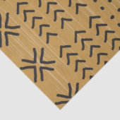 Modern Brown Mudcloth African Pattern Seidenpapier (Ausschnitt)