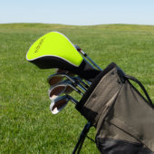 Modern Brown Name | Trendy Limon Zest Golf Headcover (In SItu)