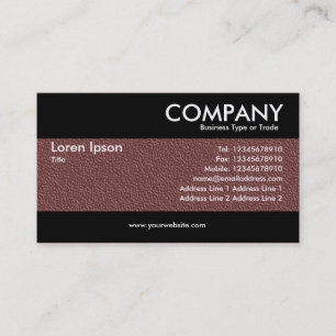 Modern - Brown prägeartige Beschaffenheit Visitenkarte