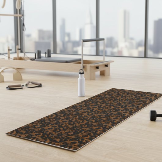Modern Brown Tortoise Shell Stylish Yogamatte