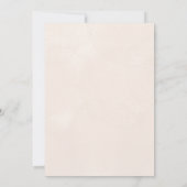 Modern Brown wedding Invitation Einladung (Rückseite)