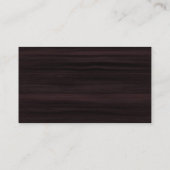 Modern Brown Wood Grey Beruflich Consultant Visitenkarte (Rückseite)