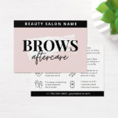 Modern Brows Aftercare PMU Brow Instructions Card  (Schreibtisch)