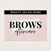 Modern Brows Aftercare PMU Brow Instructions Card  (Vorderseite)