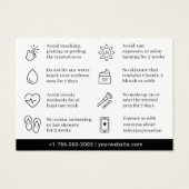 Modern Brows Aftercare PMU Brow Instructions Card  (Rückseite)