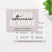 Modern Brows Aftercare PMU Brow Instructions Card (Schreibtisch)