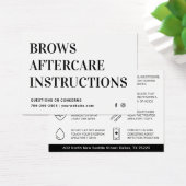 Modern Brows Aftercare PMU Brow Instructions Card (Schreibtisch)