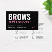 Modern Brows Aftercare PMU Brow Instructions Card (Schreibtisch)