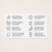 Modern Brows Aftercare PMU Brow Instructions Card (Rückseite)