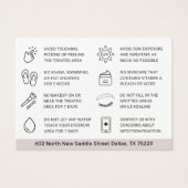 Modern Brows Aftercare PMU Brow Instructions Card (Rückseite)