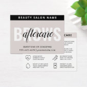 Modern Brows Aftercare PMU Brow Instructions Card  (Schreibtisch)