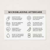 Modern Brows Aftercare PMU Brow Instructions Card  (Rückseite)