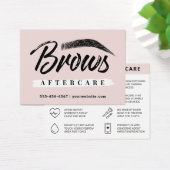 Modern Brows Aftercare PMU Brow Instructions Card (Schreibtisch)