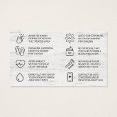 Modern Brows Aftercare PMU Brow Instructions Card (Rückseite)