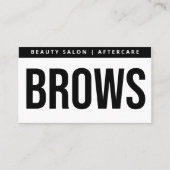 Modern Brows Aftercare PMU Brow Instructions Card Visitenkarte (Vorderseite)