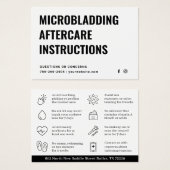 Modern Brows Microblading Instructions Card (Vorne & Hinten)