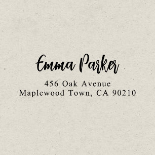 Modern Brush Handgeschriebenes Skript Einfach Permastempel