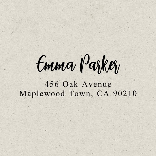 Modern Brush Handgeschriebenes Skript Einfach Permastempel