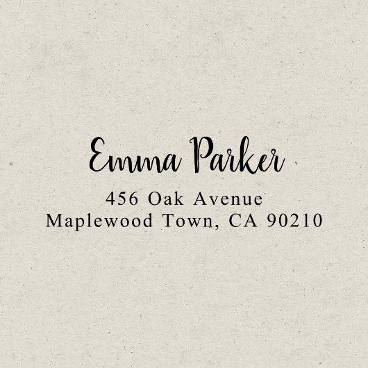 Modern Brush Handgeschriebenes Skript Einfach Permastempel