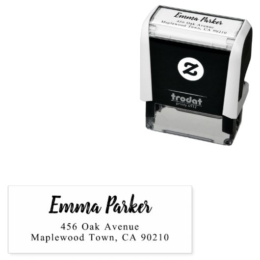 Modern Brush Handgeschriebenes Skript Einfach Permastempel (Beispiel)