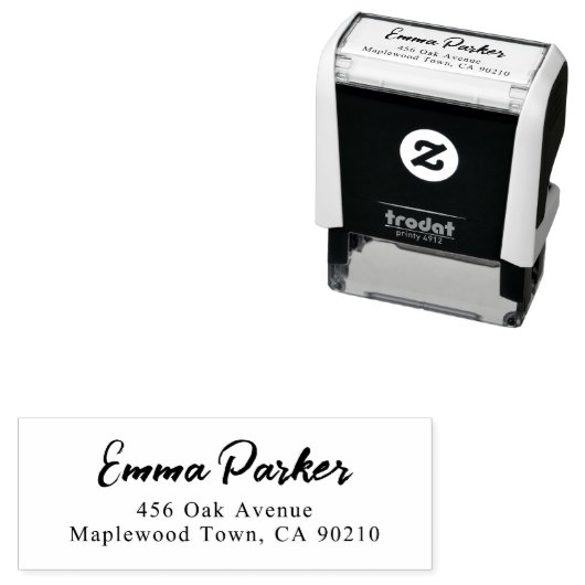 Modern Brush Handgeschriebenes Skript Einfach Permastempel (Beispiel)