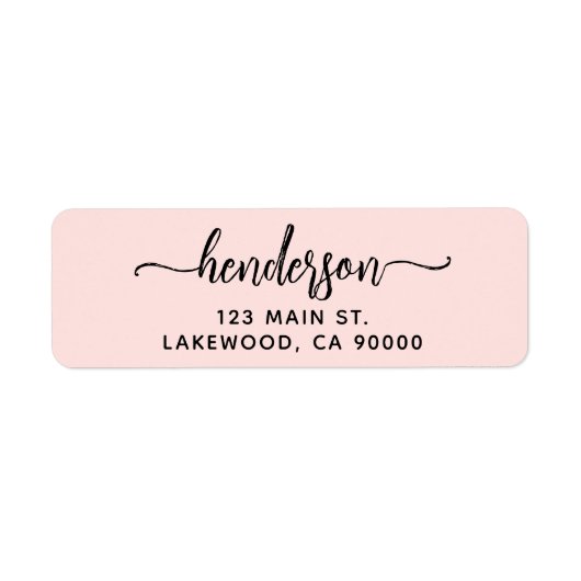 Modern Brush Handwritten Return Address (Vorne)