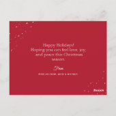 Modern Brush Letterday Holiday Foto card Postkarte (Rückseite)